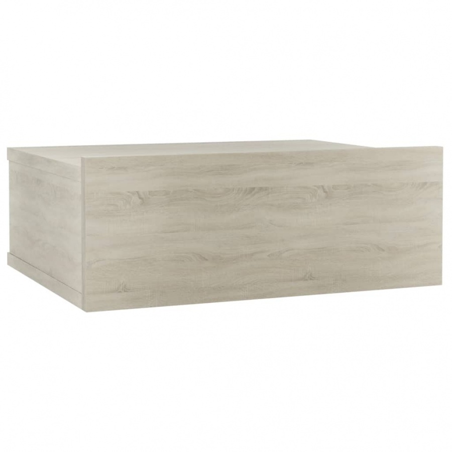 Wisząca szafka nocna, dąb Sonoma, 40x30x15 cm, płyta wiórowa