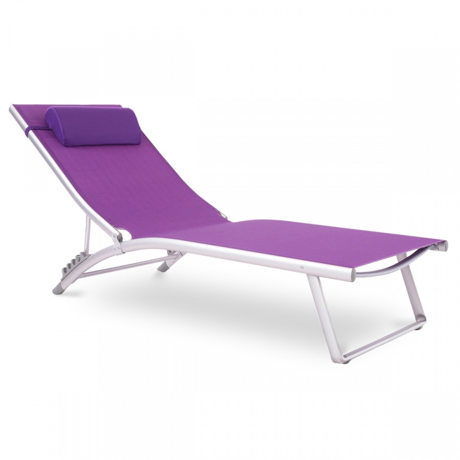 Leżak basenowy Venezia : Kolor - platyna/fiolet