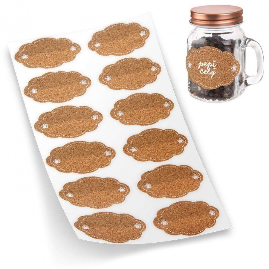 Etykiety samoprzylepne na słoiki, naklejki na przetwory, 12 sztuk