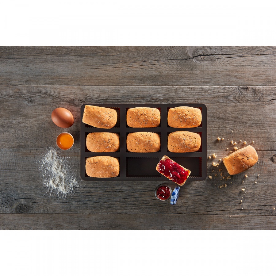 Forma na brownie 8x4,5x2,5 Lurch brązowa