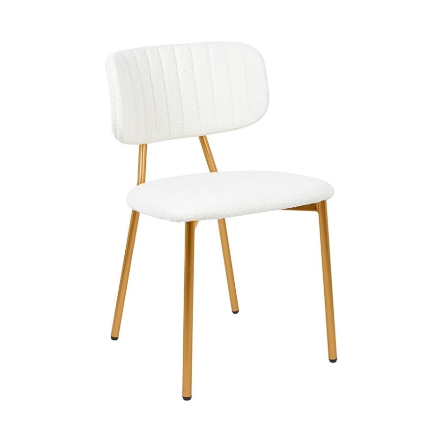 Krzesło fabiola boucle białe