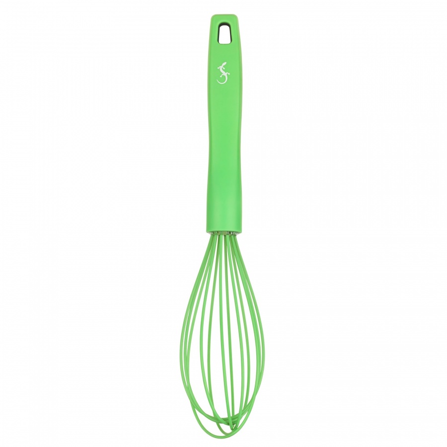 Wąska trzepaczka, silikon, 28 cm, zielona