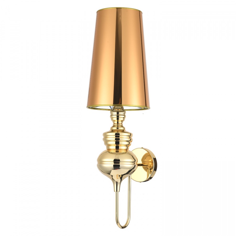 Lampa ścienna queen złota 18 cm