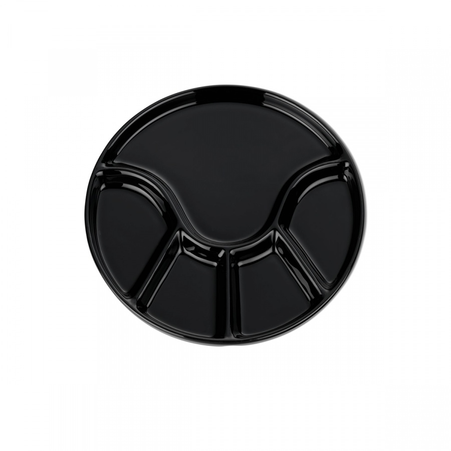 talerz do fondue, śred.23 cm, czarny