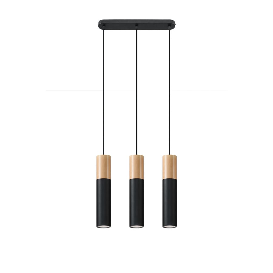 Lampa wisząca PABLO 3 czarna