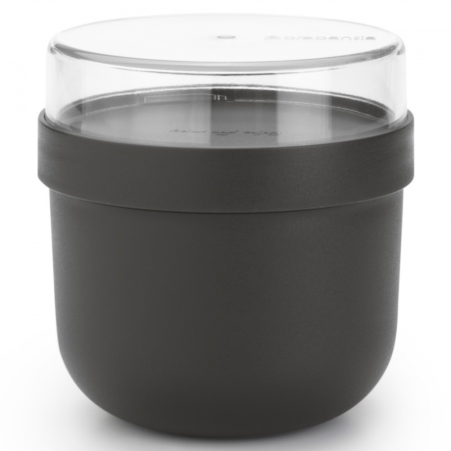Brabantia 204180 - miska śniadaniowa make take - 0,5l - dark grey