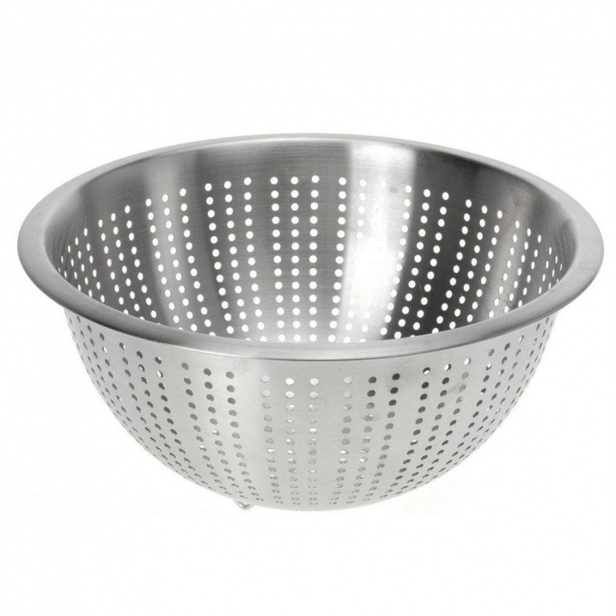 Stalowy cedzak kuchenny, durszlak, sitko, 24 cm