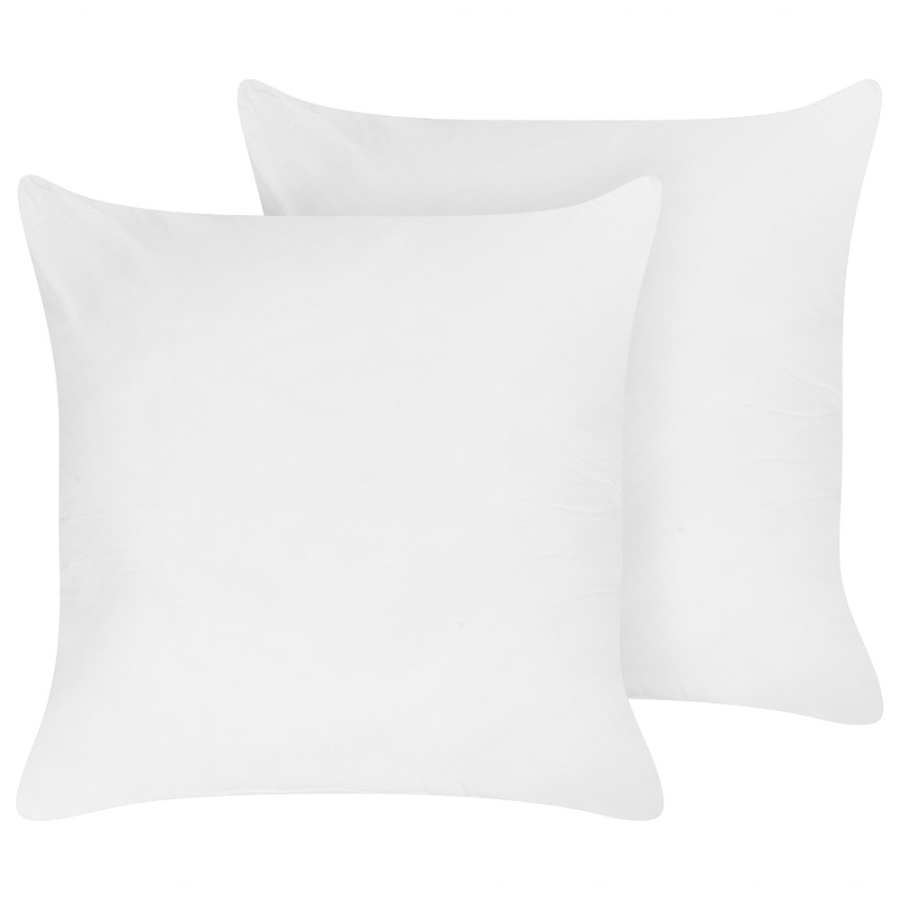 Zestaw 2 poduszek triglav wysoka 80 x 80 cm biały