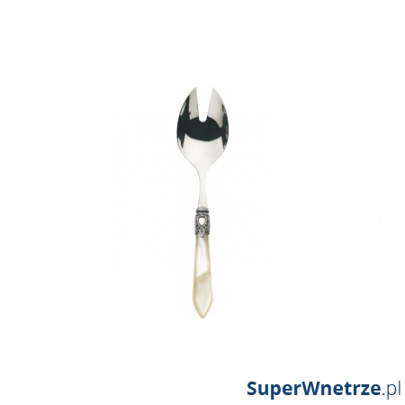 Łyżka z dziurką do sałatek 24cm Casa Bugatti OXFORD srebrno-złota