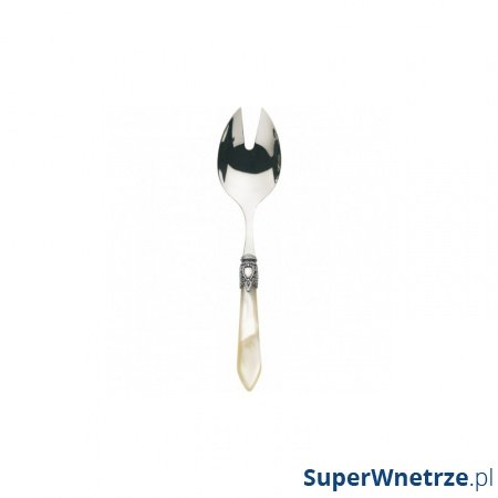 Łyżka z dziurką do sałatek 24cm Casa Bugatti OXFORD srebrno-złota