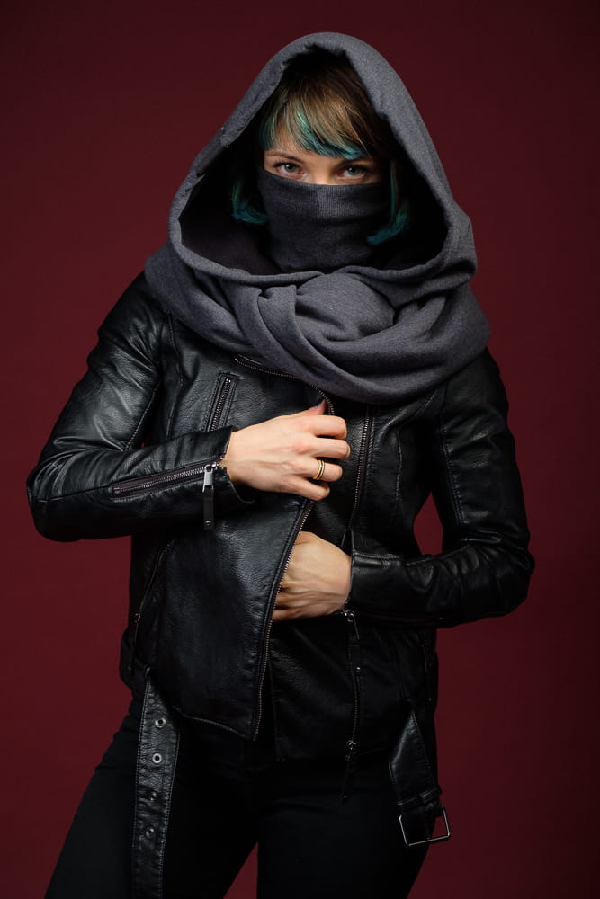 Incognito - Kaptur ciemny z golfem