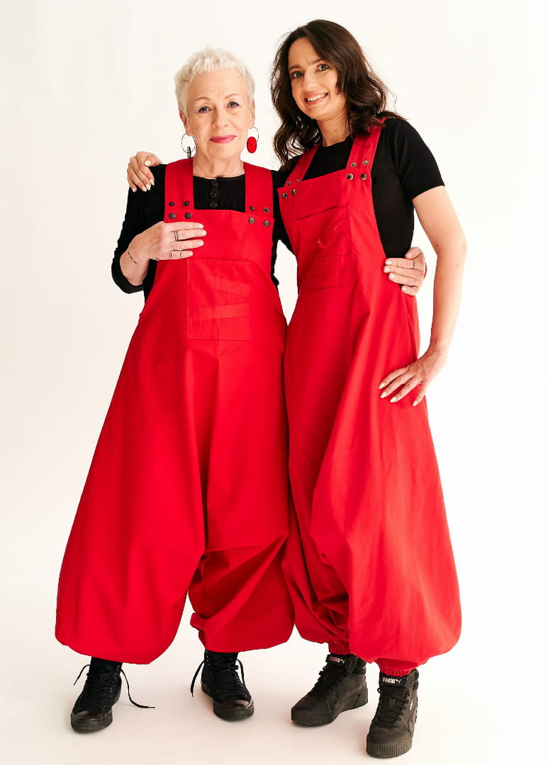 Spodnie damskie Hultaje czerwone