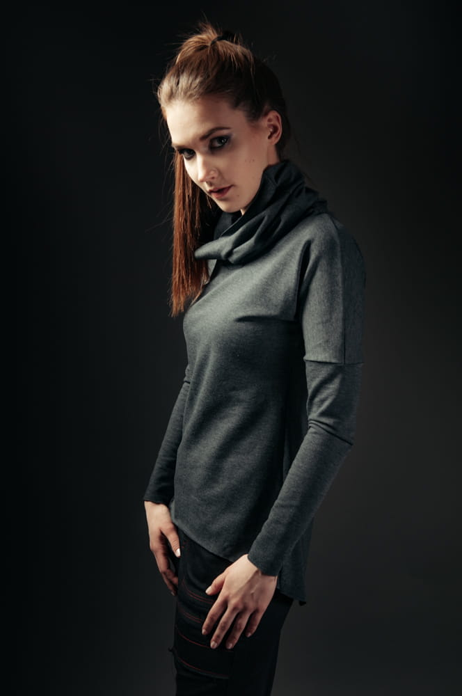 Bluza jaskółkowa ciemnoszara