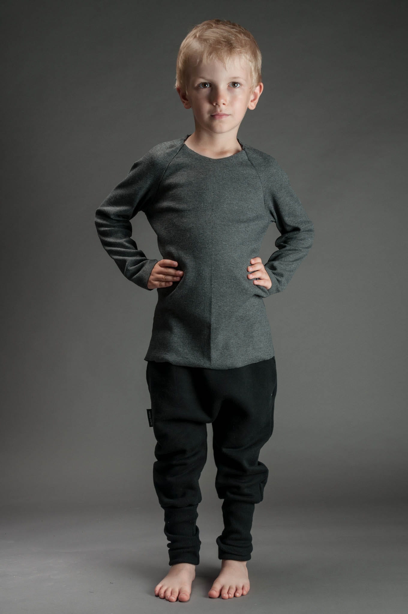 Bluzka dziecięca ciemnoszara