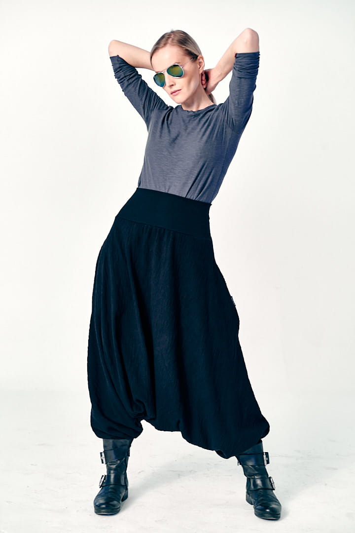 Spodnie Haremki Warkocz Damskie