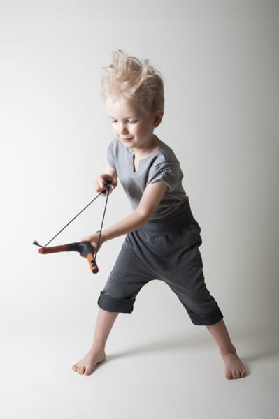 Szorty ciemnoszare dziecięce