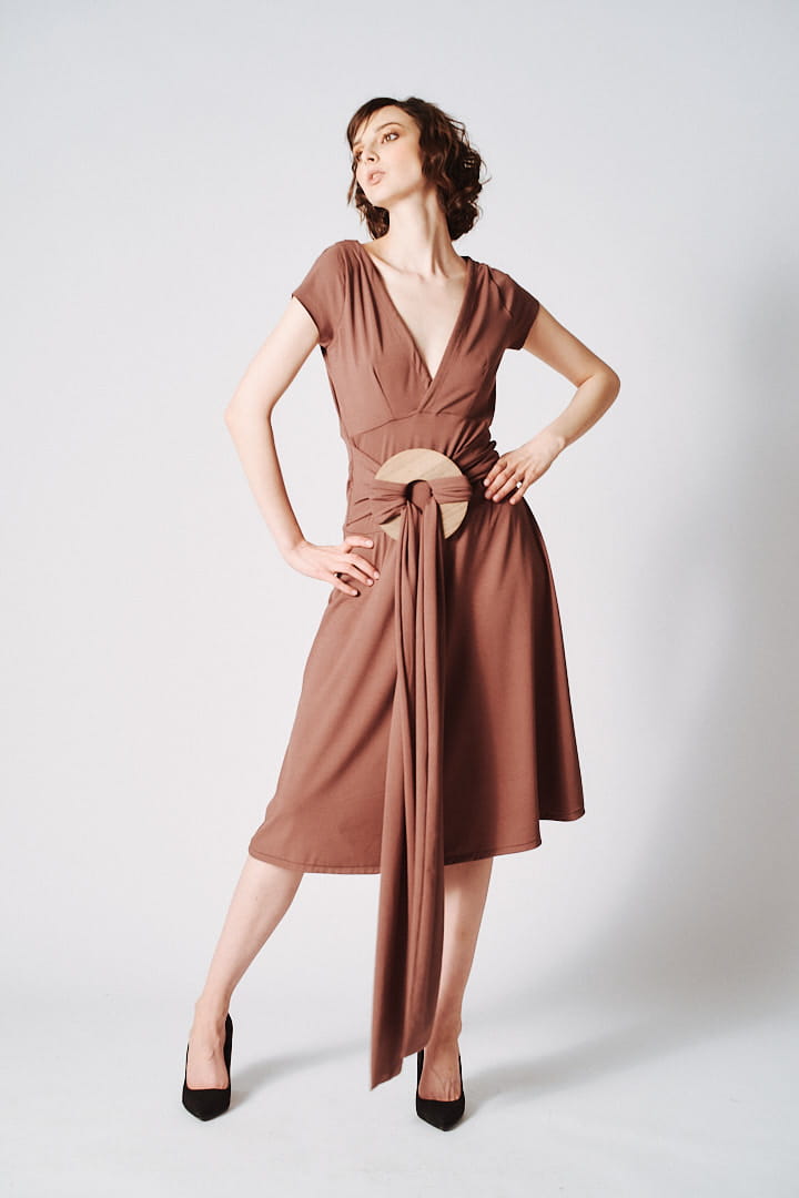 Sukienka Judy Czekoladowa