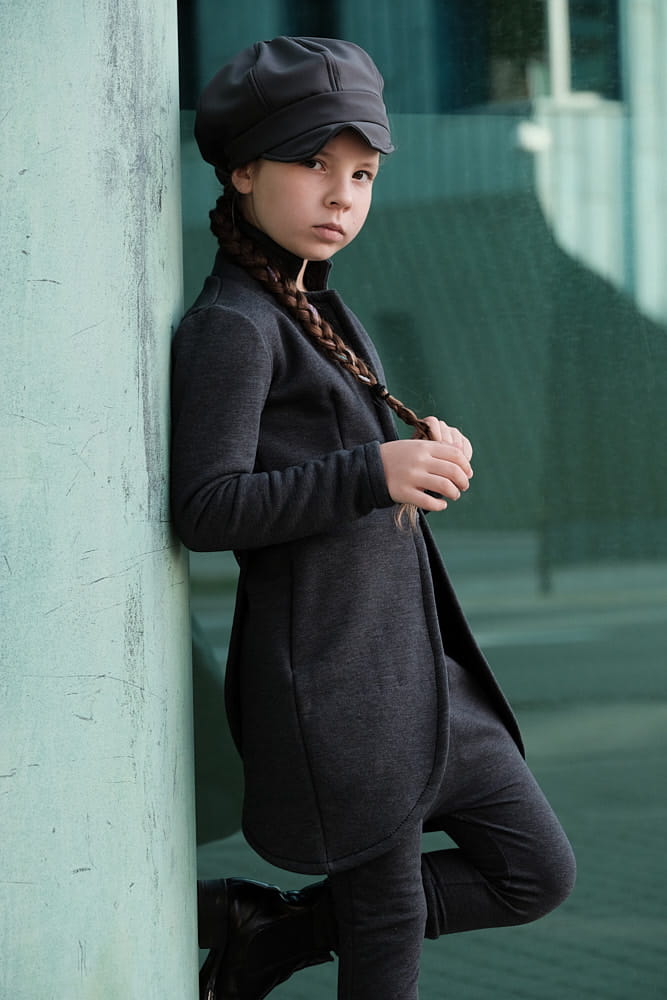 Kaszkiet dziecięcy hydrofobowy grafit