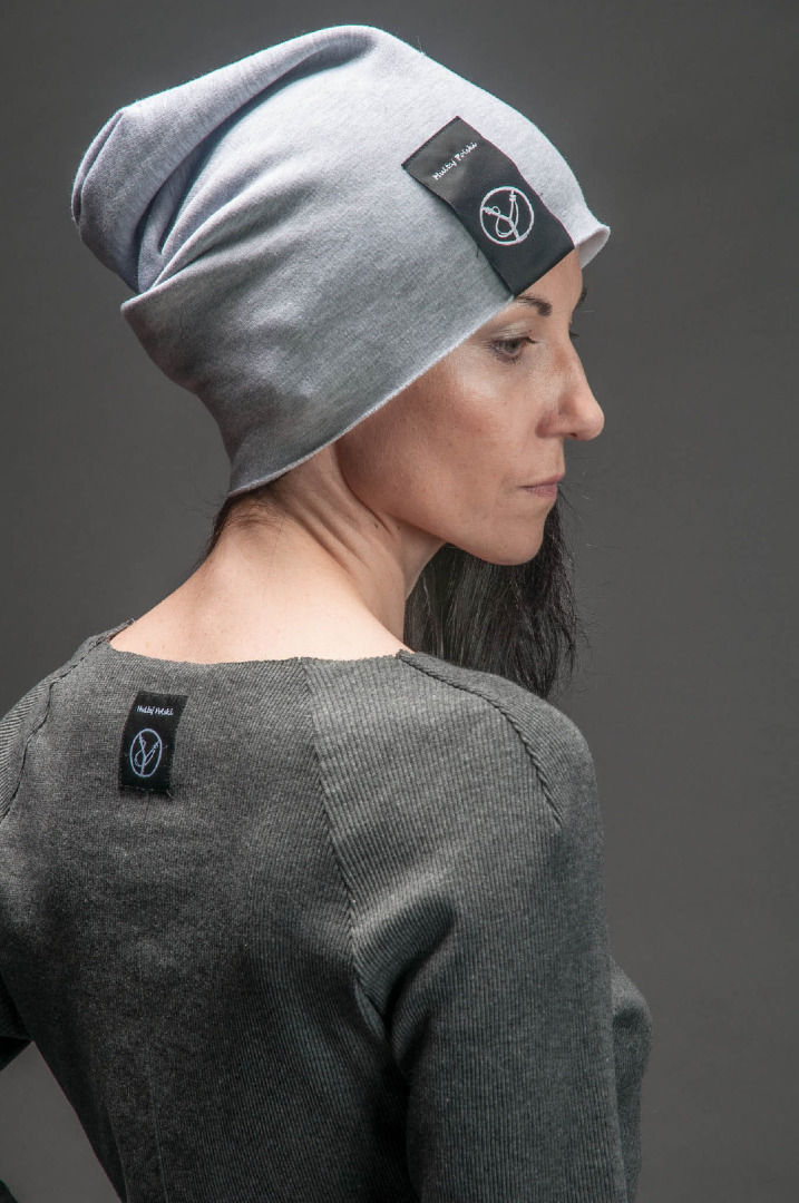 Czapka Hultajka szara damska