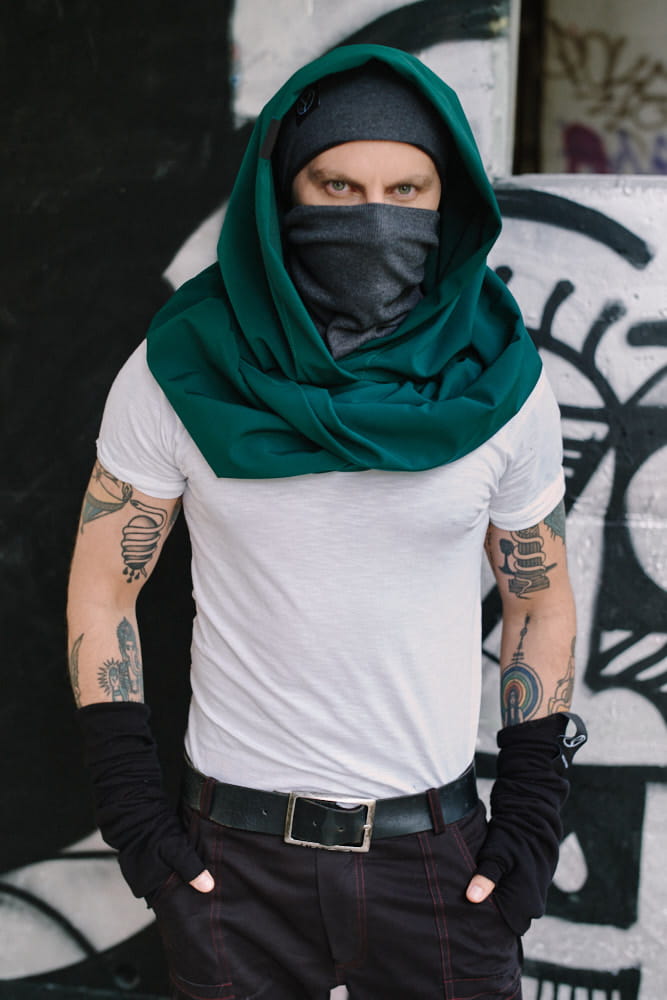 Kaptur Incognito hydrofobowy męski zielony