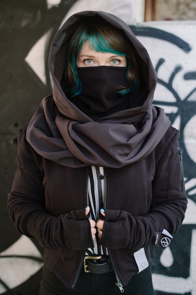 Kaptur Incognito hydrofobowy damski czarny