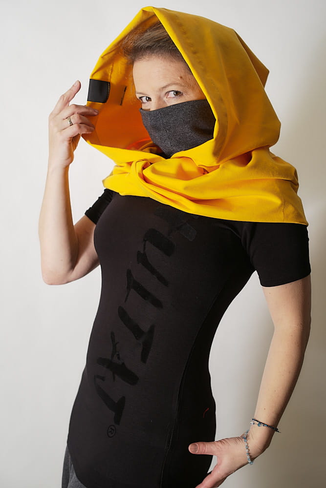 Incognito - Kaptur mandarynkowy lekki z golfem