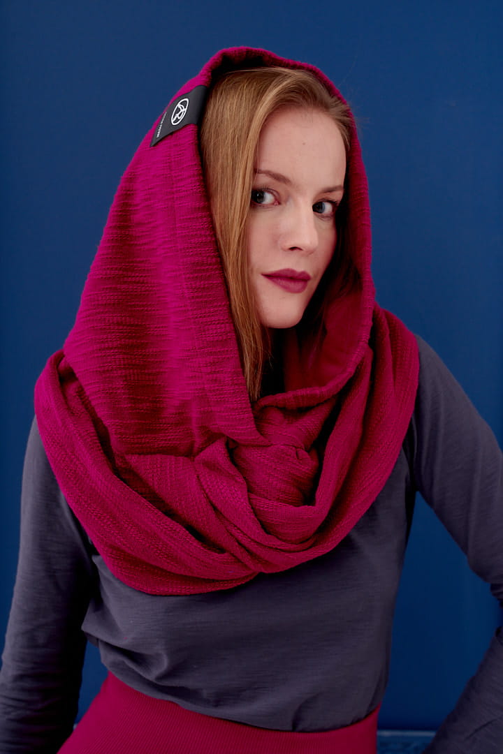 Kaptur Warkocz Bordo