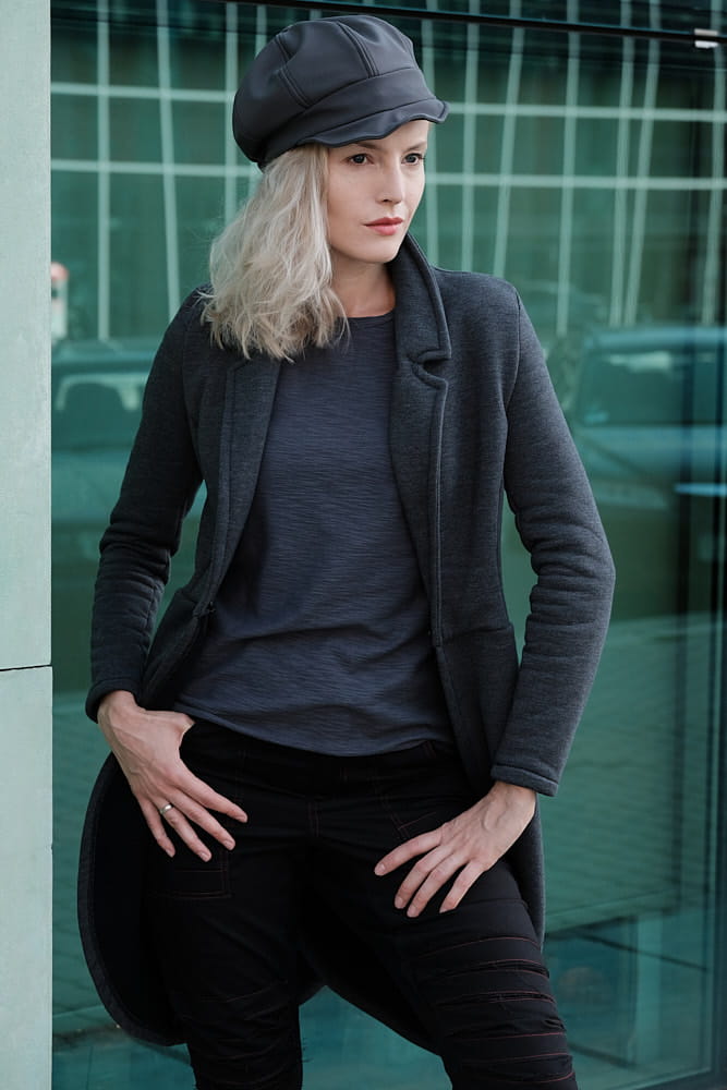 Kaszkiet damski hydrofobowy grafit