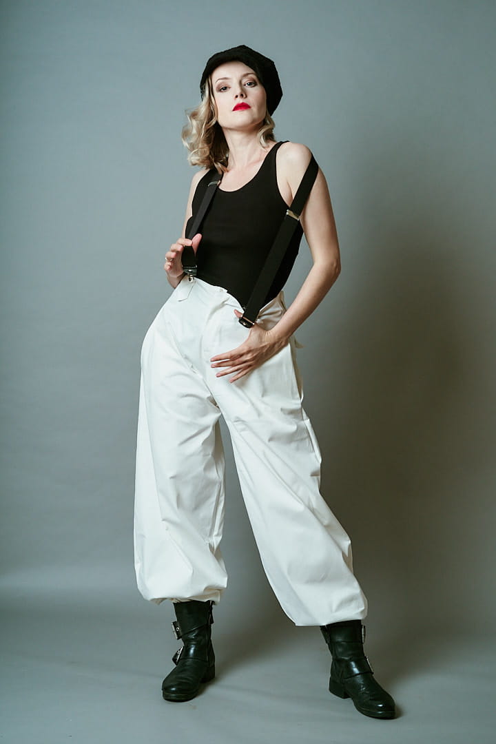 Spodnie Cwaniaki Śmietankowe Damskie