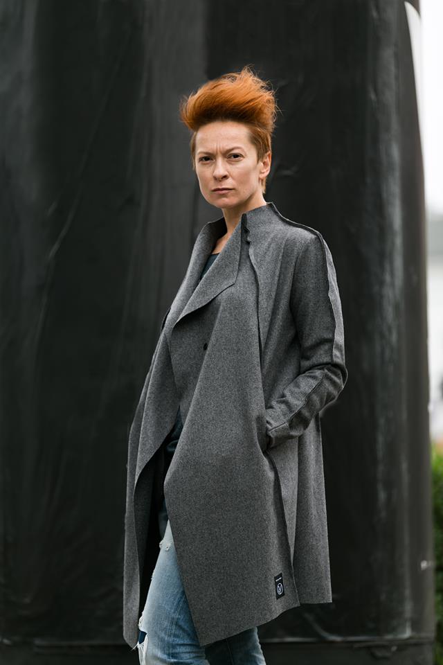 Płaszcz sukienny damski