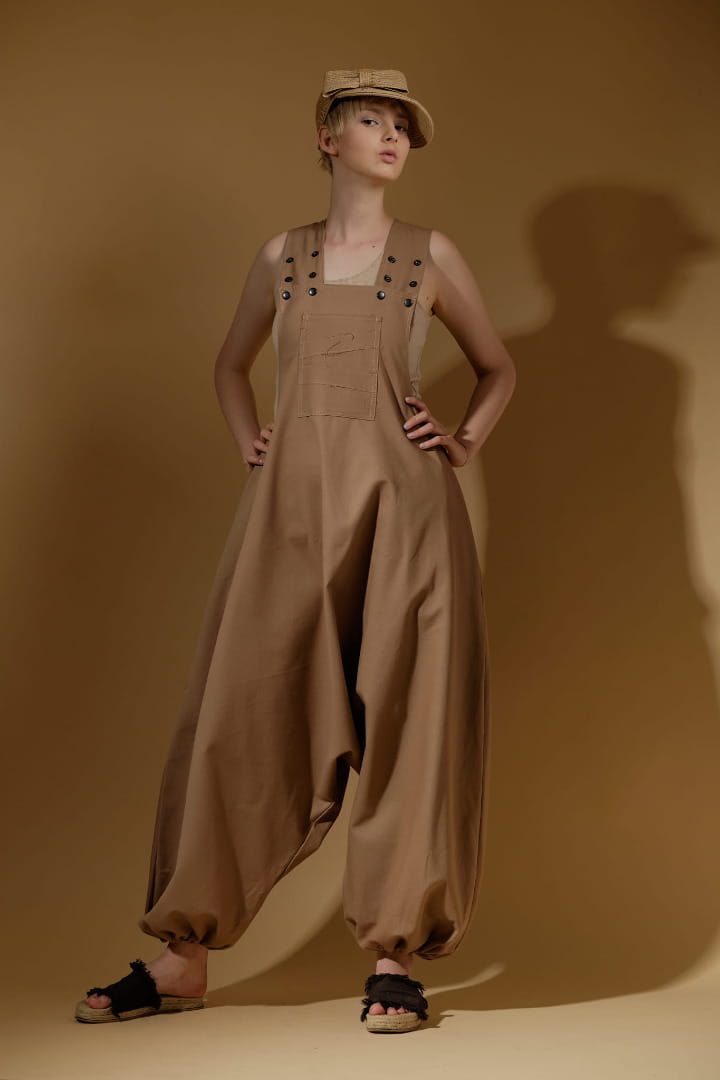 Spodnie damskie Hultaje piaskowe