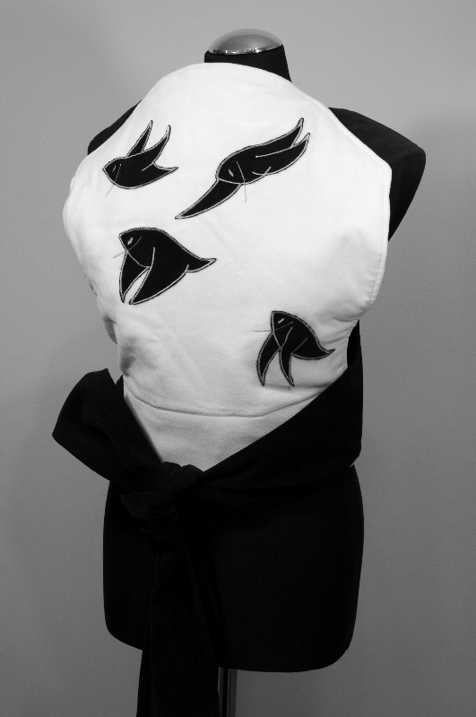 Mei Tai Latające Ryby Czerń i Biel