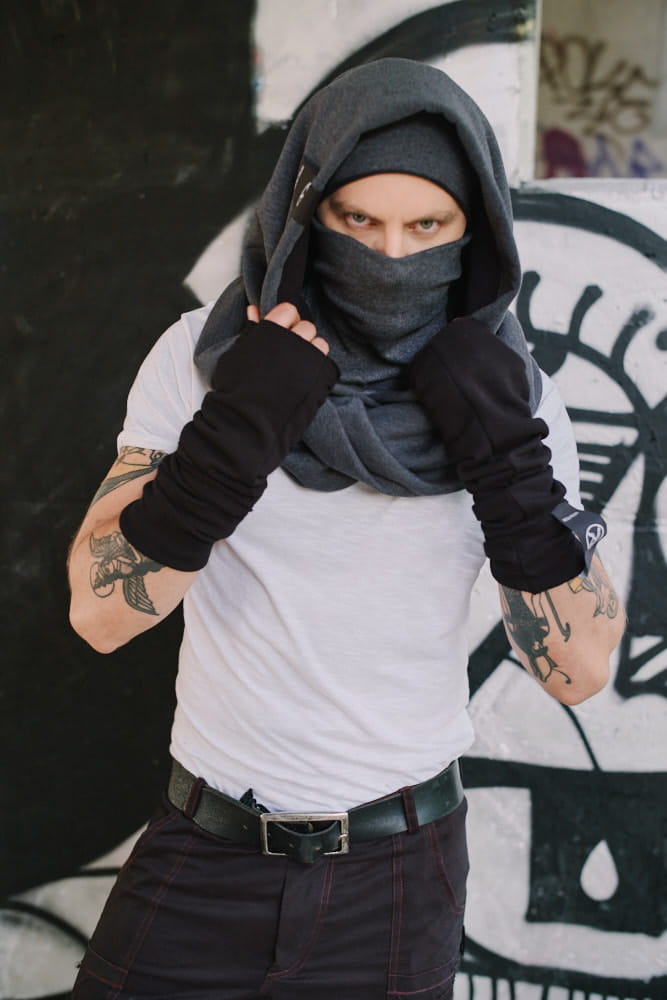 Incognito - Kaptur męski ciemny z golfem