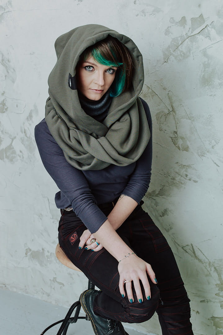 Incognito - Kaptur khaki z golfem