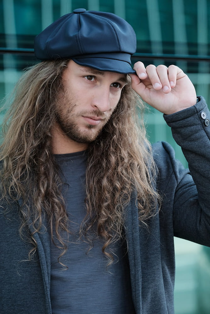 Kaszkiet męski hydrofobowy granat