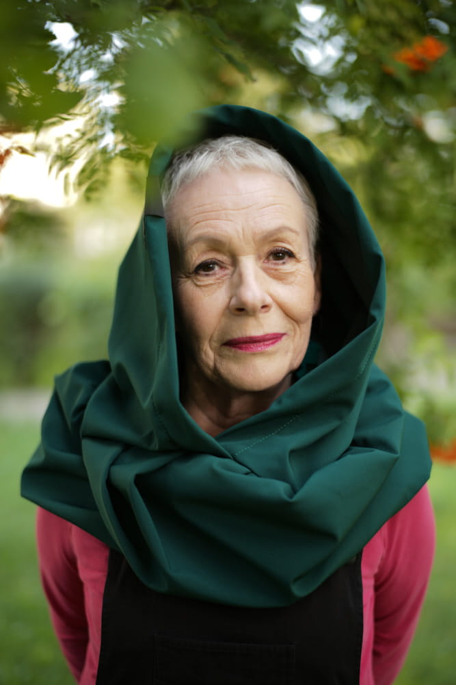 Kaptur hydrofobowy damski zielony