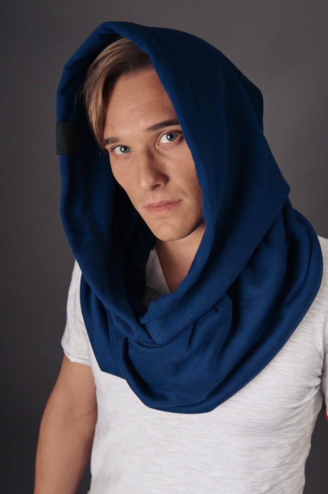 Kaptur granatowy męski