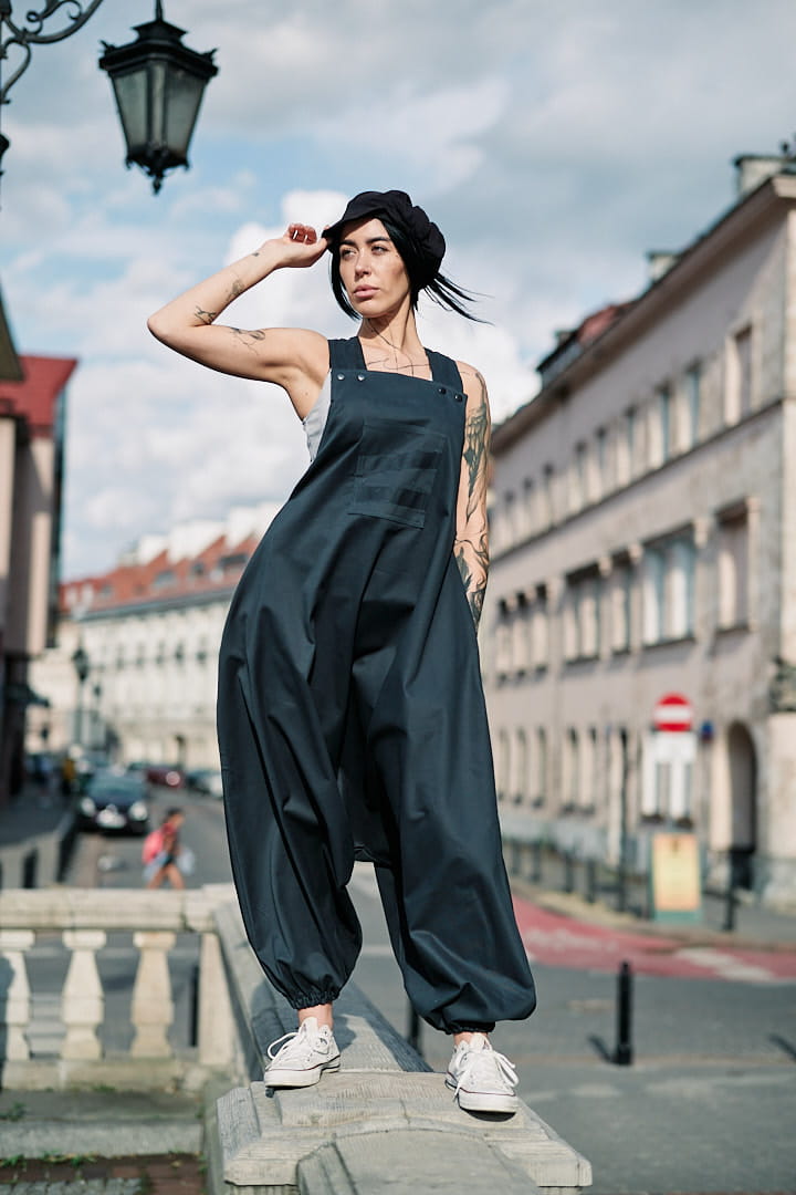 Spodnie damskie Hultaje butelkowozielone