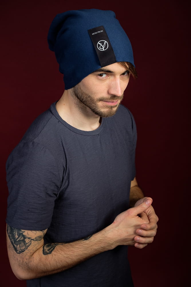 Czapka Hultajka granatowa męska