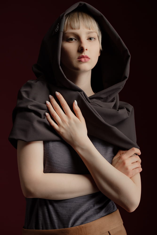 Kaptur hydrofobowy damski czarny