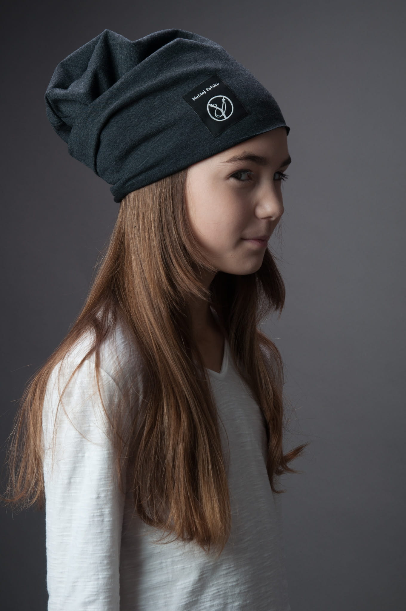 Czapka Hultajka lekka szara dziecięca