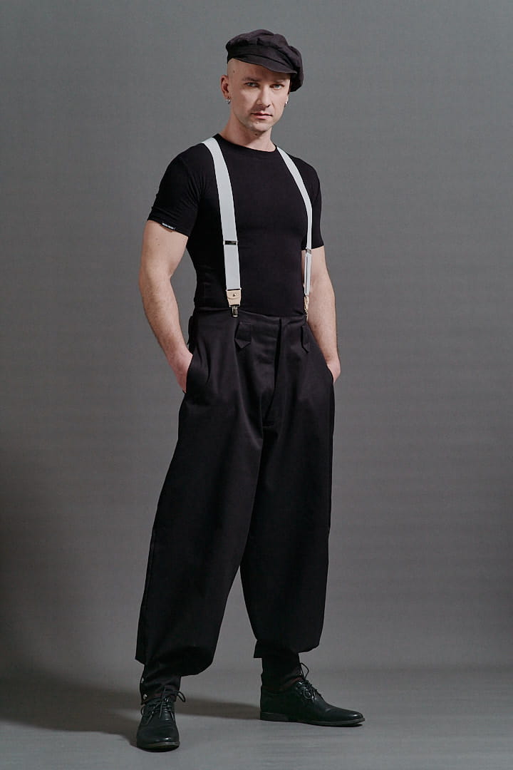 Spodnie Cwaniaki Czarne Męskie