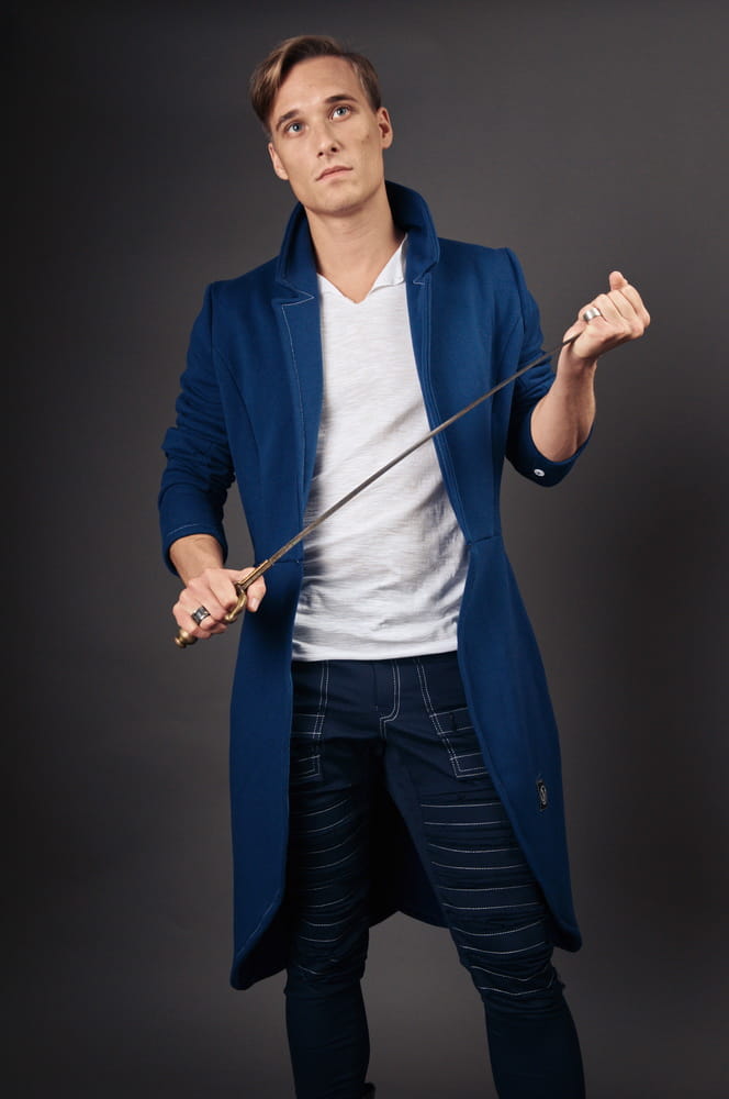 Płaszcz Revolter granatowy męski