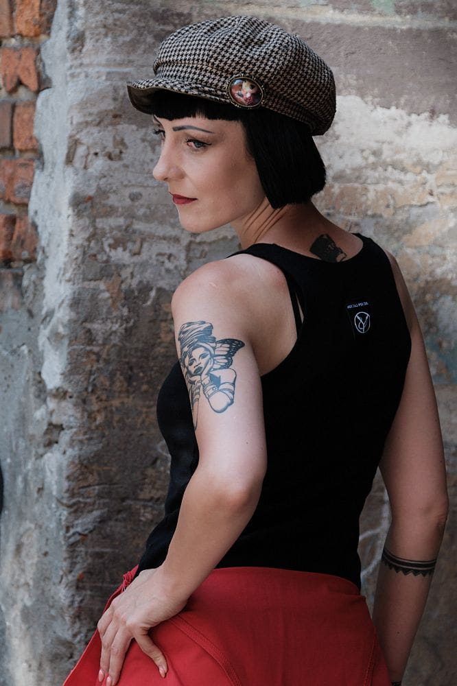 Bokserka damska czarna