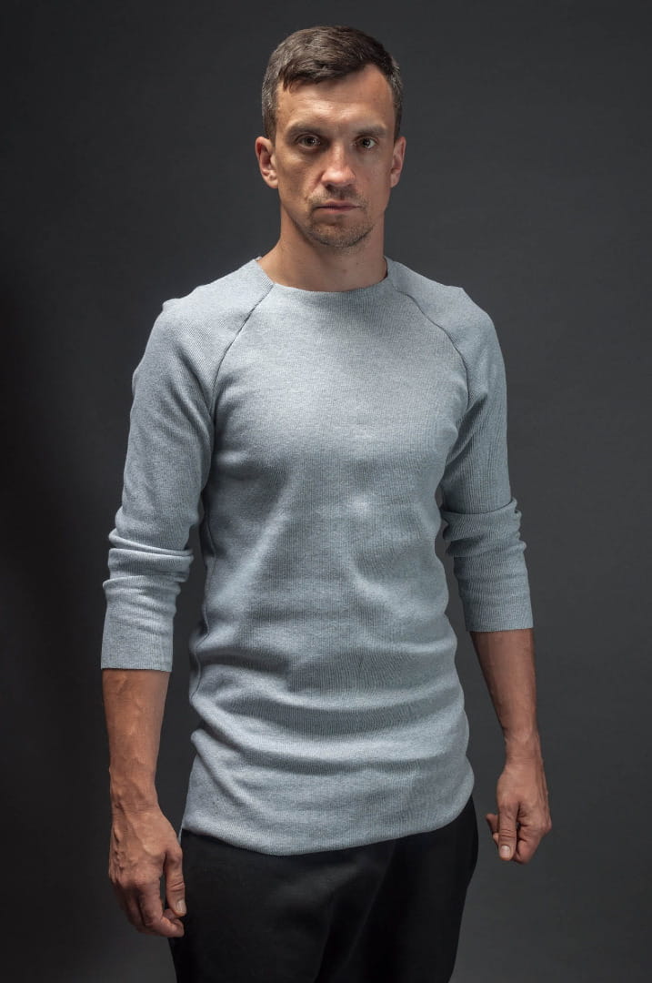 Bluzka jasnoszara męska