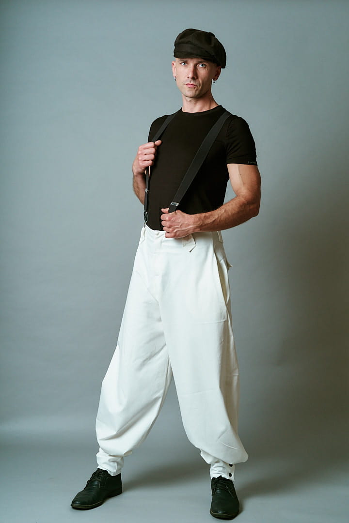 Spodnie Cwaniaki Śmietankowe Męskie