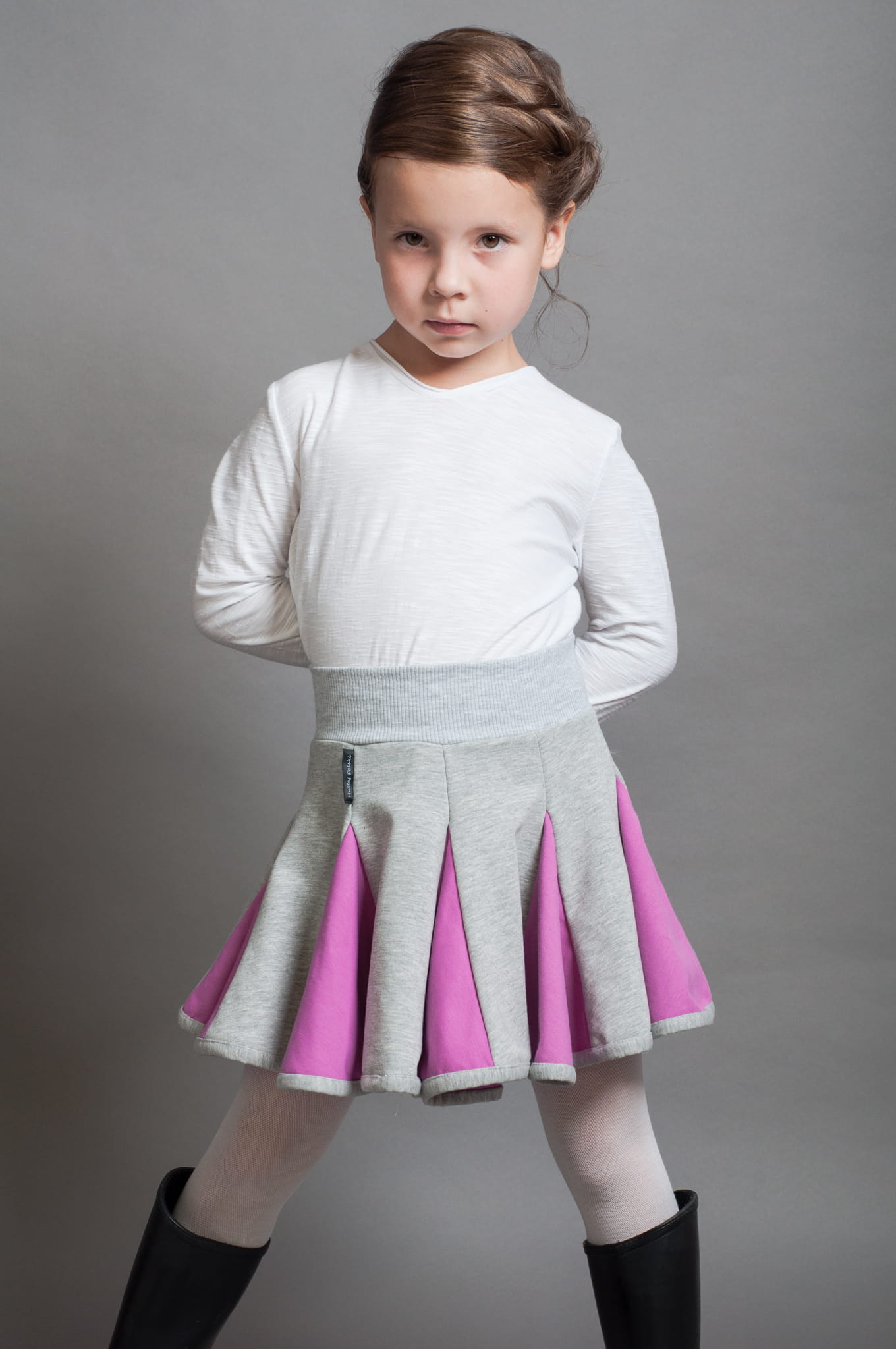 Lambadówka jasnoszara róż