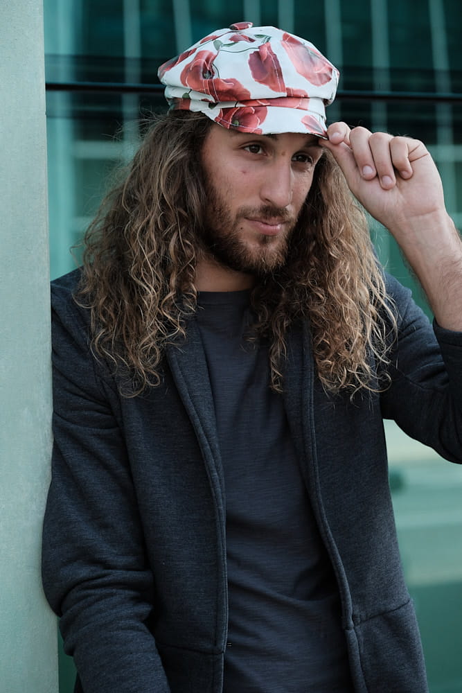 Kaszkiet męski w maki