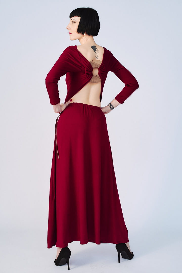 Sukienka Vivienne Bordowa