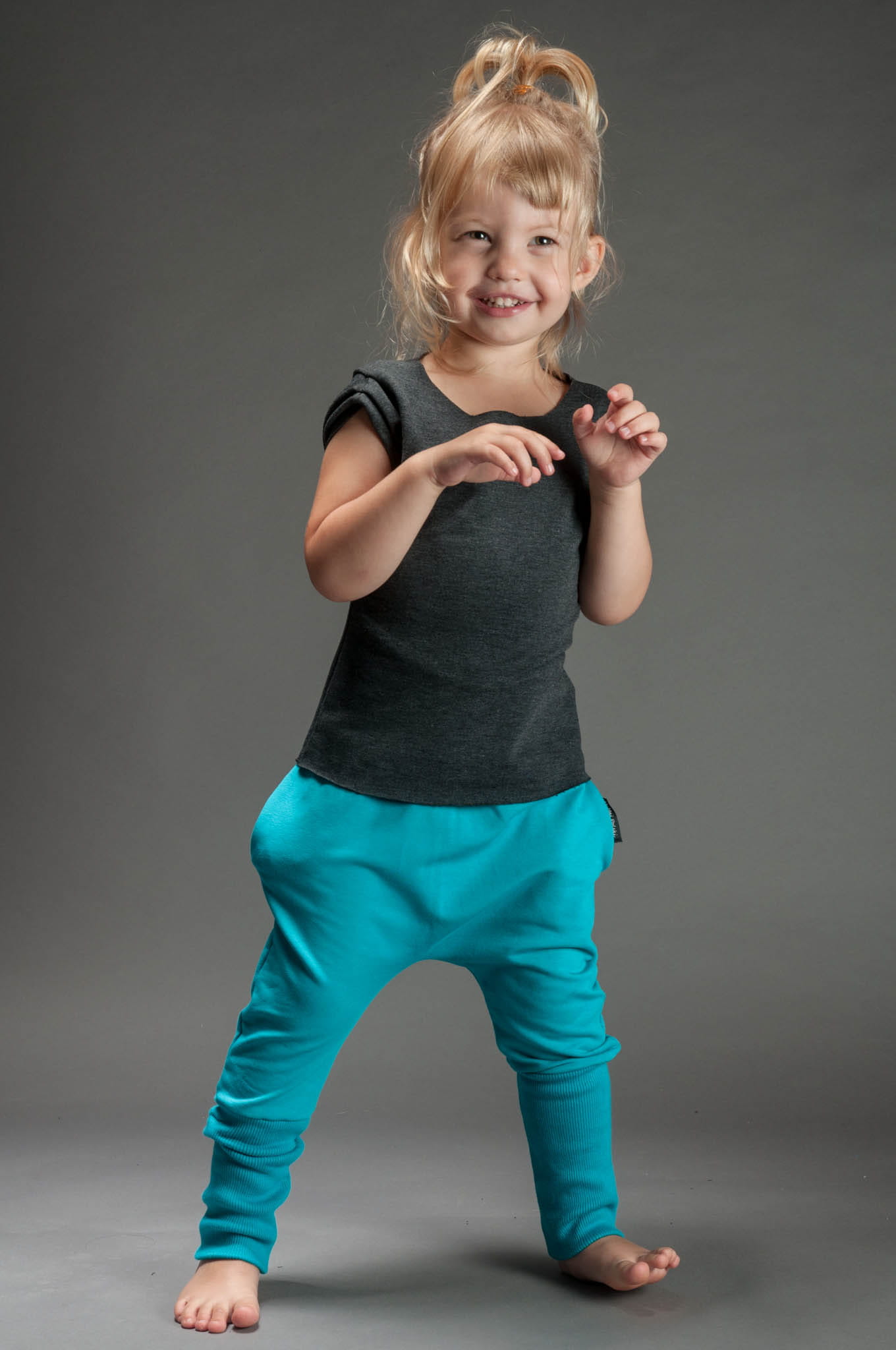 Podkoszulka dziecięca ciemnoszara